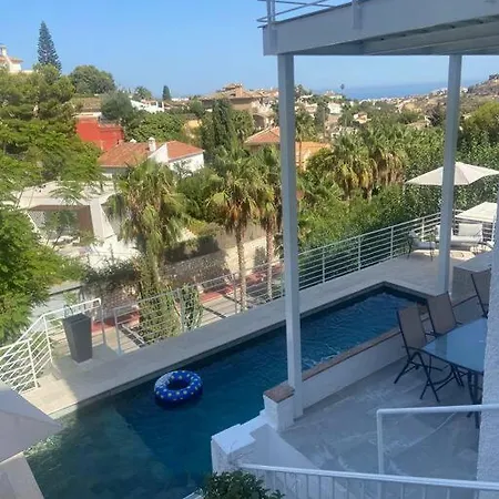 Magnifique A Avec Vue Sur Et Piscine, Jacuzzi, Chauffes, Chauffe Payant Διαμέρισμα Benalmádena